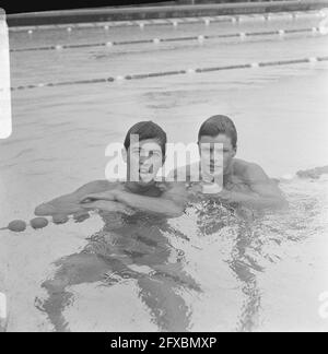 Jugend Interland Schwimmen Den Hommel . Der Franzose Pierre Guermanprez gewann 400 und 800 m Freistil, 19. August 1967, Jugend, SCHWIMMEN, Niederlande, Presseagentur des 20. Jahrhunderts, Foto, Nachrichten zum erinnern, Dokumentarfilm, historische Fotografie 1945-1990, visuelle Geschichten, Menschliche Geschichte des zwanzigsten Jahrhunderts, Momente in der Zeit festzuhalten Stockfoto