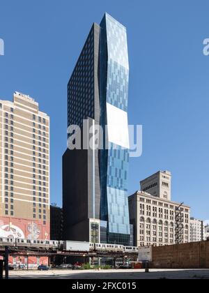 Roosevelt University Academic Student Life Residence Center, entworfen von VOA Stockfoto