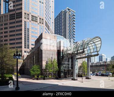 311 South Wacker Drive von Kohn Pedersen Fox konzipiert Stockfoto