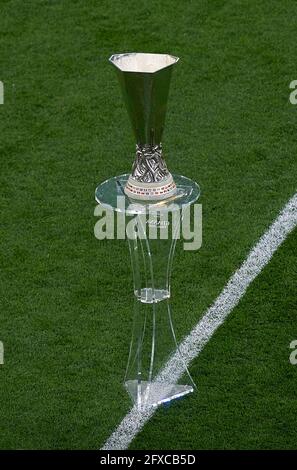 Danzig, Polen. Mai 2021. Offizielle Trophäe beim UEFA Europa League-Finale Villarreal gegen Manchester United in der Arena Danzig, Polen. 26. Mai 2021 Paul/CORDON PRESS Credit: CORDON PRESS/Alamy Live News Stockfoto