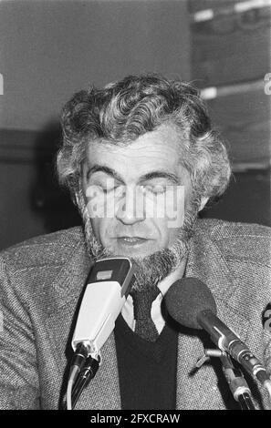 Parteirat PvdA in Zeist mit Wahl des Listenführers für Europawahlen; Jaap van de Doef (Chef), 6. Januar 1979, Wahlen, Listenführer, Parteiräte, Niederlande, Foto der Presseagentur des 20. Jahrhunderts, Nachrichten zu erinnern, Dokumentarfilm, historische Fotografie 1945-1990, visuelle Geschichten, Menschliche Geschichte des zwanzigsten Jahrhunderts, Momente in der Zeit festzuhalten Stockfoto