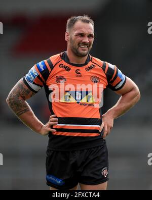 Aktenfoto vom 16-08-2020 von Castleford Tigers' George Griffin. Ausgabedatum: Mittwoch, 26. Mai 2021. Stockfoto