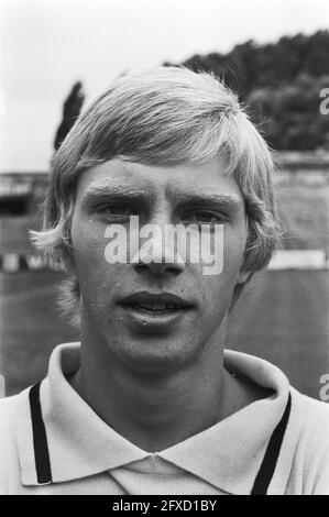 Pressetag bei Ajax. 3. Torwart Peter Jager, 19. Juli 1976, Sport, Fußballspieler, Niederlande, Presseagentur des 20. Jahrhunderts, Foto, Nachrichten zum erinnern, Dokumentarfilm, historische Fotografie 1945-1990, visuelle Geschichten, Menschliche Geschichte des zwanzigsten Jahrhunderts, Momente in der Zeit festzuhalten Stockfoto