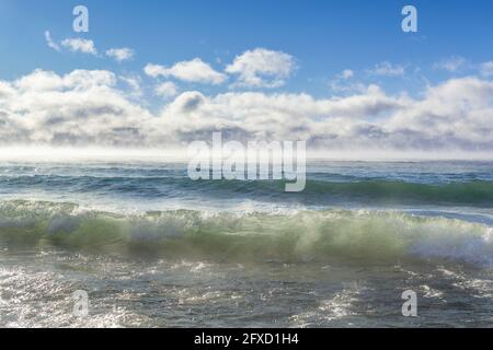 Meeresrauch am Lake Superior, Winter, Cook County, MN, USA, Von Dominique Braud/Dembinsky Photo Assoc Stockfoto
