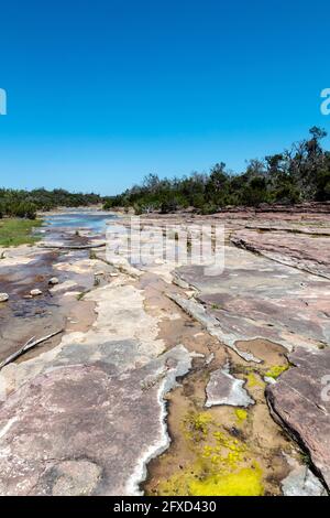 Polander Creek, Gillespie County, in der Nähe von Fredericksburg, TX, USA, Von James D. Coppinger/Dembinsky Photo Assoc Stockfoto