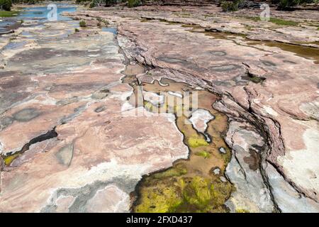 Polander Creek, Gillespie County, in der Nähe von Fredericksburg, TX, USA, Von James D. Coppinger/Dembinsky Photo Assoc Stockfoto