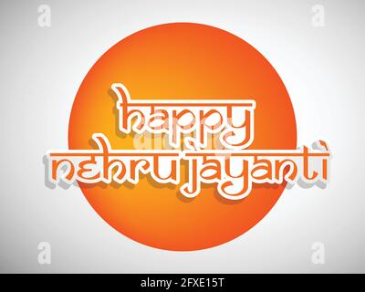 Jawaharlal Nehru Jayanti Stock Vektor