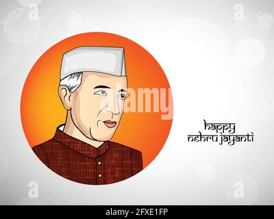 Jawaharlal Nehru Jayanti Stock Vektor