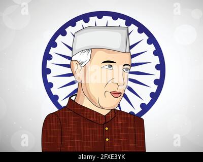 Jawaharlal Nehru Jayanti Stock Vektor