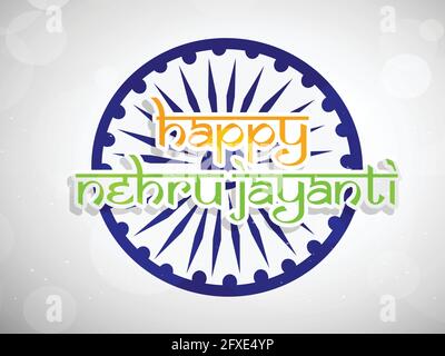 Jawaharlal Nehru Jayanti Stock Vektor