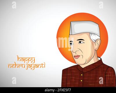 Jawaharlal Nehru Jayanti Stock Vektor