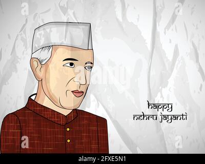 Jawaharlal Nehru Jayanti Stock Vektor