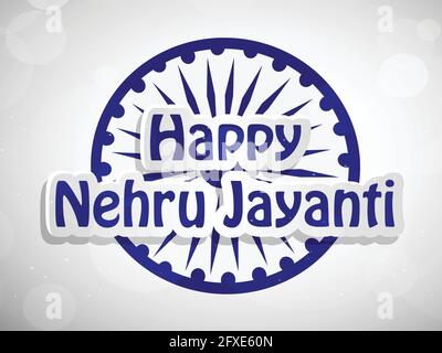 Jawaharlal Nehru Jayanti Stock Vektor