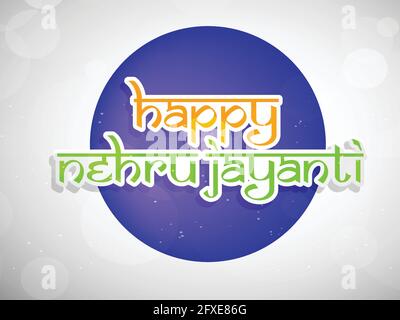 Jawaharlal Nehru Jayanti Stock Vektor