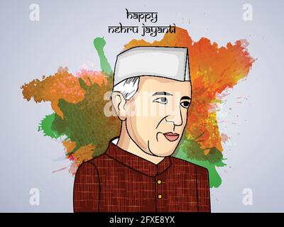Jawaharlal Nehru Jayanti Stock Vektor