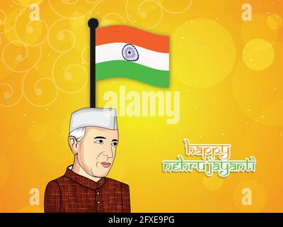 Jawaharlal Nehru Jayanti Stock Vektor