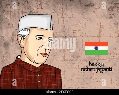 Jawaharlal Nehru Jayanti Stock Vektor