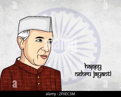 Jawaharlal Nehru Jayanti Stock Vektor