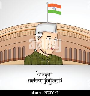 Jawaharlal Nehru Jayanti Stock Vektor