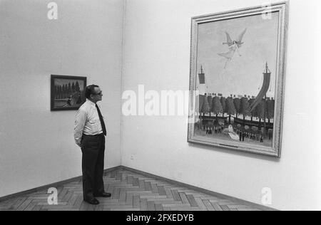 Ausstellung die großen Naiven im Stedelijk Museum Amsterdam, 22. August 1974, Museen, Ausstellungen, Niederlande, Presseagentur des 20. Jahrhunderts, Foto, Nachrichten zum erinnern, Dokumentarfilm, historische Fotografie 1945-1990, visuelle Geschichten, Menschliche Geschichte des zwanzigsten Jahrhunderts, Momente in der Zeit festzuhalten Stockfoto