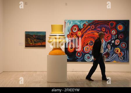Sydney, Australien. Mai 2021. Kathrin Longhurst wurde für ihr Porträt von Kate Ceberano mit dem Archibald Packing Room Prize 2021 ausgezeichnet. Im Bild: Finalisten Des Wynne-Preises 2021. Kredit: Richard Milnes/Alamy Live Nachrichten Stockfoto