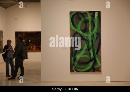 Sydney, Australien. Mai 2021. Kathrin Longhurst wurde für ihr Porträt von Kate Ceberano mit dem Archibald Packing Room Prize 2021 ausgezeichnet. Im Bild: 2021 Finalisten Des Sulman-Preises. Kredit: Richard Milnes/Alamy Live Nachrichten Stockfoto