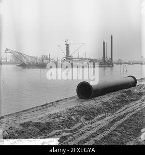 Terneuzen alte Schleuse, Grabungskanal von Gent nach Terneuzen, Arbeit, 30. Januar 1964, Arbeit, Kanäle, Niederlande, Foto der Presseagentur des 20. Jahrhunderts, Nachrichten zum erinnern, Dokumentarfilm, historische Fotografie 1945-1990, visuelle Geschichten, Menschliche Geschichte des zwanzigsten Jahrhunderts, Momente in der Zeit festzuhalten Stockfoto