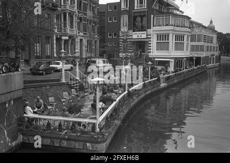 Terrasse des ehemaligen Lido (jetzt Intercon) in Amsterdam wiedereröffnet, 18. Mai 1973, Terrassen, Niederlande, Foto der Presseagentur des 20. Jahrhunderts, Nachrichten zum erinnern, Dokumentarfilm, historische Fotografie 1945-1990, visuelle Geschichten, Menschliche Geschichte des zwanzigsten Jahrhunderts, Momente in der Zeit festzuhalten Stockfoto