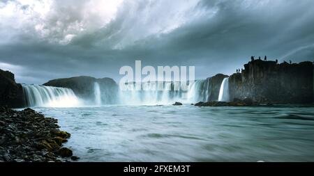 Godafoss im Norden islands Stockfoto