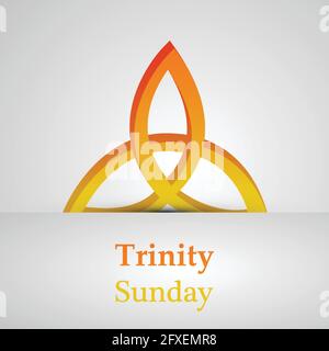 Trinity Sunday Hintergrund Stock Vektor