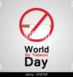 Hintergrund zum Weltnichtrauchertag Stock Vektor