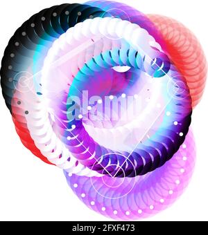 Moderne und farbenfrohe abstrakte Form Geometrie Hintergrund Stock Vektor