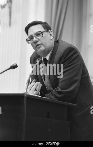 Unterhaus, Dringlichkeitsdebatte über Volvo, Minister Van Aardenne während der Debatte (Leiter), 17. Dezember 1980, Debatten, 20. Jahrhundert Presseagentur Foto, Nachrichten zu erinnern, Dokumentarfilm, historische Fotografie 1945-1990, visuelle Geschichten, Menschliche Geschichte des zwanzigsten Jahrhunderts, Momente in der Zeit festzuhalten Stockfoto