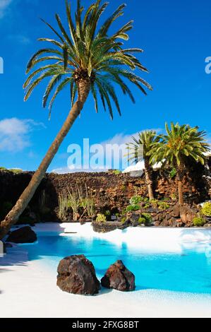 Spanien. Kanarische Inseln. Lanzarote. Los Jameos Del Agua vom Künstler Cesar Manrique. Stockfoto