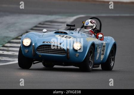 Kevin Kivlochan, AC Cobra, HSCC Historic Road Sports Championships, Historic Sports Car Club, HSCC, International Trophy Meeting, Silverstone Grand PR Stockfoto