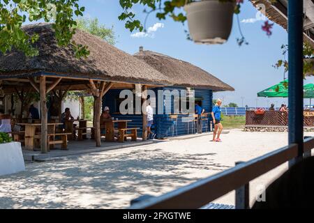 Gura Portitei Dorf, Portita Halbinsel am Donaudelta, Rumänien, Osteuropa Stockfoto