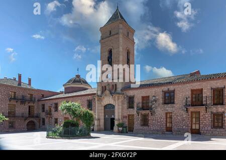 05-14-2021 Totana, Murcia, Spanien. Eremitage von Santa Eulalia, Mudejar-Stil die Eremitage stammt aus dem 16. Jahrhundert. Stockfoto