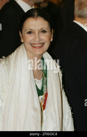 Serata al Teatro dell'Opera di roma: Carla Fracci Stockfoto