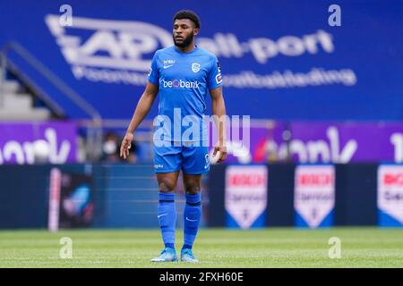 GENK, BELGIEN - 20. MAI: Mark McKenzie von KRC Genk während des Jupiler Pro League-Spiels zwischen KRC Genk und dem Royal Antwerp FC am 20. Mai in der Luminus Arena Stockfoto