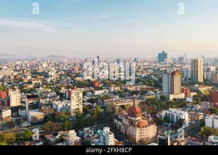 Tagesansicht von Mexiko-Stadt, Mexiko. Stockfoto