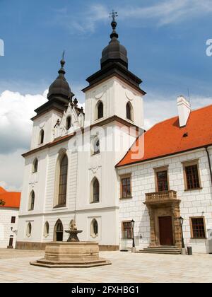 gotische und Renaissance-Basilika St. Procopius in Trebic Kloster, UNESCO-Stätte, Tschechische Republik, Mähren Stockfoto