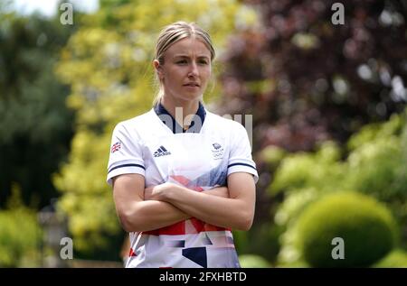 Team GB und Arsenals Leah Williamson während der Bekanntgabe der Frauen-Fußballmannschaft des Teams GB Tokyo 2020 im Botanischen Garten in Birmingham. Bilddatum: Donnerstag, 27. Mai 2021. Stockfoto