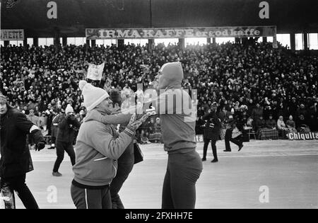 Eisschnelllauf-Weltmeisterschaften in Oslo (Norwegen). Schenk, 15. Februar 1970, Skaten, Sport, Niederlande, Presseagentur des 20. Jahrhunderts, Foto, Nachrichten zum erinnern, Dokumentarfilm, historische Fotografie 1945-1990, visuelle Geschichten, Menschliche Geschichte des zwanzigsten Jahrhunderts, Momente in der Zeit festzuhalten Stockfoto