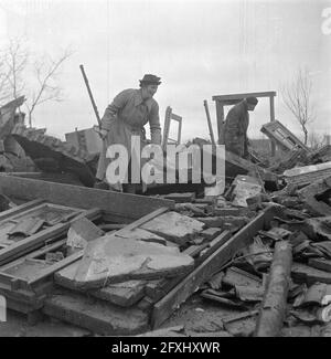 Wieringermeerpolder, 8. Dezember 1945, Niederlande, Presseagentur des 20. Jahrhunderts, Foto, News to remember, Dokumentarfilm, historische Fotografie 1945-1990, visuelle Geschichten, Menschliche Geschichte des zwanzigsten Jahrhunderts, Momente in der Zeit festzuhalten Stockfoto
