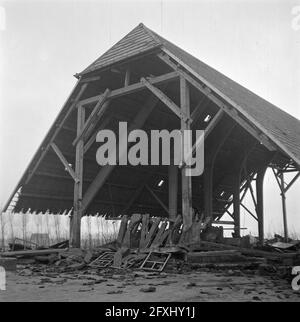 Wieringermeerpolder, 8. Dezember 1945, Niederlande, Presseagentur des 20. Jahrhunderts, Foto, News to remember, Dokumentarfilm, historische Fotografie 1945-1990, visuelle Geschichten, Menschliche Geschichte des zwanzigsten Jahrhunderts, Momente in der Zeit festzuhalten Stockfoto