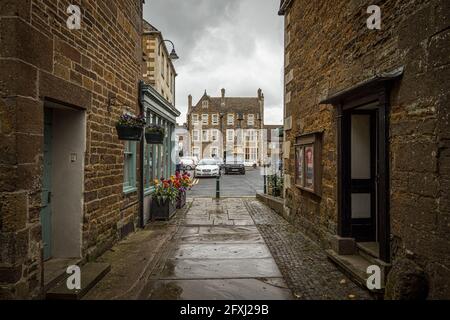 Der Platz in Uppingham Stockfoto