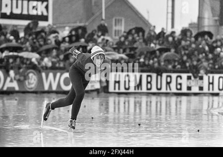 World Speed Skating Championship Deventer Ladies, 19. Februar 1967, Schlittschuhlaufen, Sport, Niederlande, Presseagentur des 20. Jahrhunderts, Foto, Nachrichten zum erinnern, Dokumentarfilm, historische Fotografie 1945-1990, visuelle Geschichten, Menschliche Geschichte des zwanzigsten Jahrhunderts, Momente in der Zeit festzuhalten Stockfoto