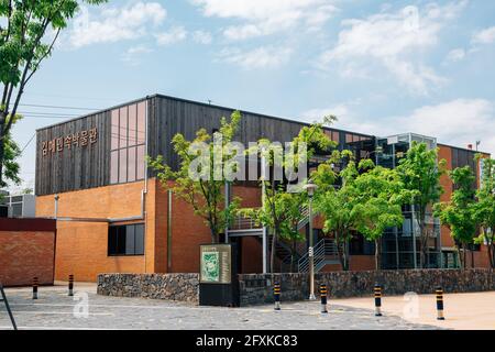 Gimhae, Korea - 24. April 2021 : Gimhae Folk Museum Stockfoto