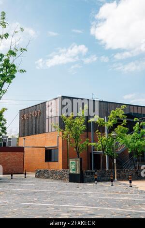 Gimhae, Korea - 24. April 2021 : Gimhae Folk Museum Stockfoto