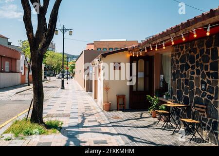 Gimhae, Korea - 24. April 2021 : Garak-ro Cafe Street Stockfoto